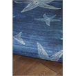 Afuera Living Indoor Outdoor Bondi Polyester Area 7'x9' Rug in Blue