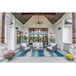 Afuera Living Indoor Outdoor Beck Polyester Area 7'x9' Rug in Ivory and Blue