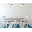 Afuera Living Indoor Outdoor Beck Polyester Area 7'x9' Rug in Ivory and Blue