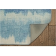Afuera Living Indoor Outdoor Beck Polyester Area 7'x9' Rug in Ivory and Blue