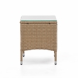 Afuera Living Transitional Wicker / Rattan Outdoor End Table in Natural