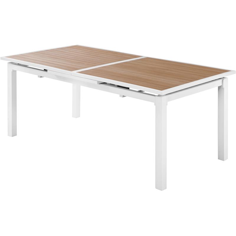 Afuera Living Brown Wood Outdoor Patio Extendable Dining Table
