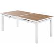 Afuera Living Brown Wood Outdoor Patio Extendable Dining Table