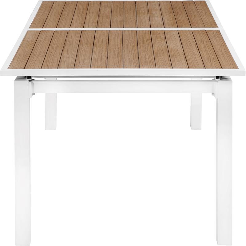 Afuera Living Brown Wood Outdoor Patio Extendable Dining Table