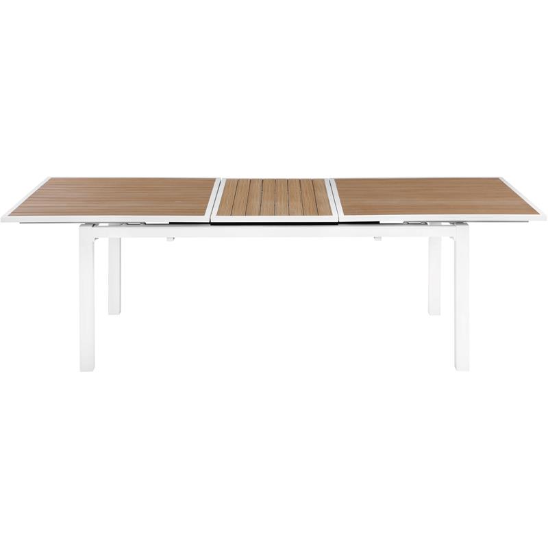 Afuera Living Brown Wood Outdoor Patio Extendable Dining Table