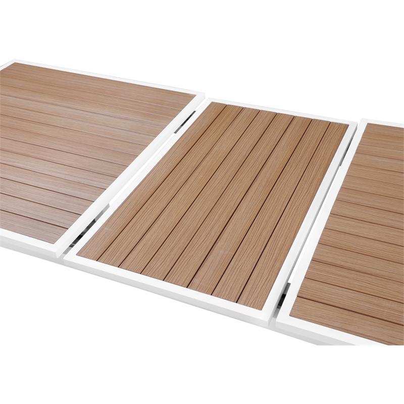 Afuera Living Brown Wood Outdoor Patio Extendable Dining Table