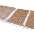 Afuera Living Brown Wood Outdoor Patio Extendable Dining Table