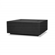 Afuera Living Square Metal Propane Fire Table with Conversion Kit in Black