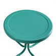 Afuera Living Steel Turquoise Rocking Chair Set Round Weatherproof 32.25