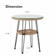 Afuera Living Wicker / Rattan Round Outdoor Coffee Table in Natural
