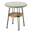 Afuera Living Wicker / Rattan Round Outdoor Coffee Table in Natural