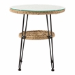 Afuera Living Wicker / Rattan Round Outdoor Coffee Table in Natural