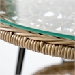 Afuera Living Wicker / Rattan Round Outdoor Coffee Table in Natural