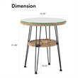 Afuera Living Wicker / Rattan Round Outdoor Coffee Table in Natural