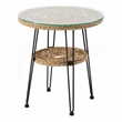 Afuera Living Wicker / Rattan Round Outdoor Coffee Table in Natural