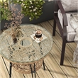 Afuera Living Wicker / Rattan Round Outdoor Coffee Table in Natural