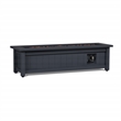 Afuera Living Modern Rectangle Metal Propane Fire Table in Gray