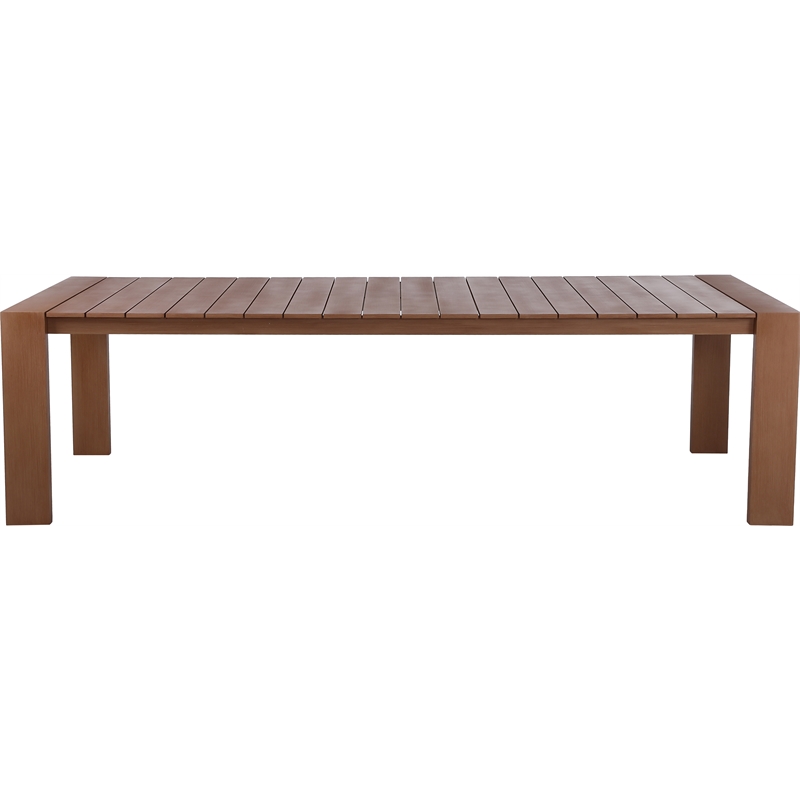 Afuera Living Contemporary Natural Outdoor Patio Dining Table