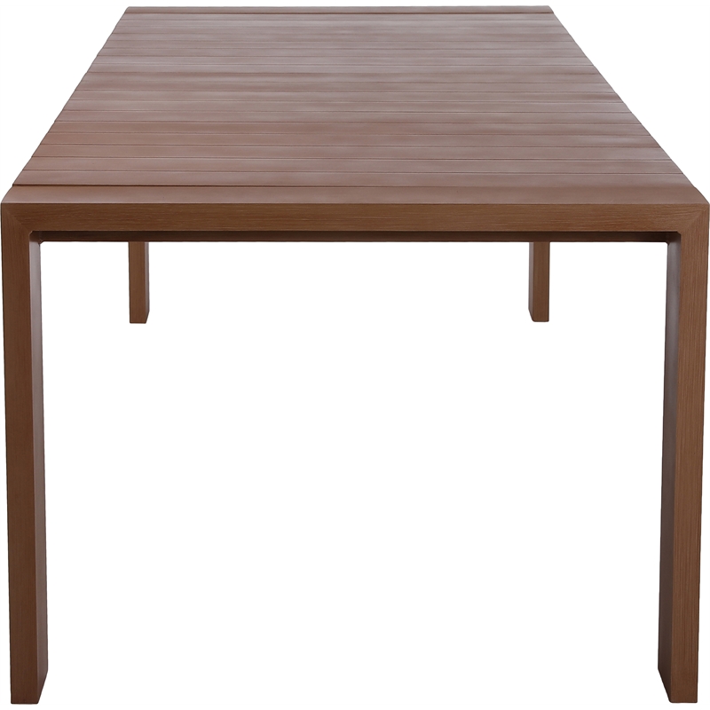 Afuera Living Contemporary Natural Outdoor Patio Dining Table