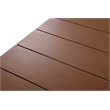 Afuera Living Contemporary Natural Outdoor Patio Dining Table