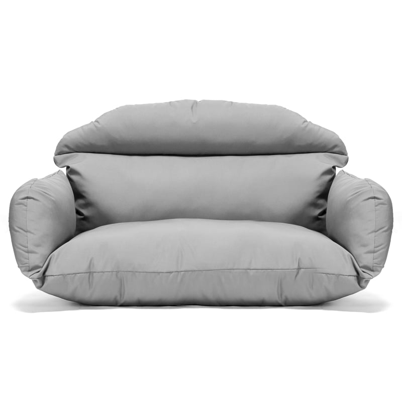 Afuera Living 2 person Double Egg Swing Chair Cushion in Light Gray