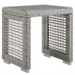 Afuera Living 3-Piece Outdoor Synthetic PE Wicker Rattan Set in Gray / White