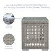 Afuera Living 3-Piece Outdoor Synthetic PE Wicker Rattan Set in Gray / White