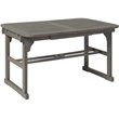 Afuera Living Transitional Extendable Patio Dining Table in Gray Wash