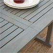 Afuera Living Transitional Extendable Patio Dining Table in Gray Wash