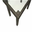 Afuera Living Wicker Outdoor Counter Height Bar Table in Brown