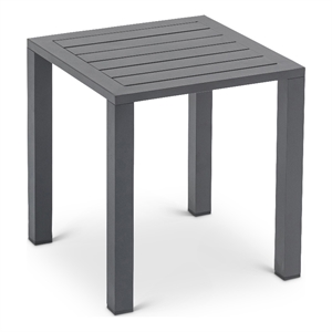 Afuera Living Modern / Contemporary Outdoor Patio End Table in Gray