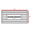 Afuera Living Contemporary Steel Outdoor Fire Pit Table with Lid