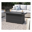 Afuera Living Contemporary Steel Outdoor Fire Pit Table with Lid