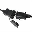 Afuera Living Plastic Outdoor LED 12 String Light with Edison Bulb in Black