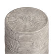 Afuera Living Concrete Stone Outdoor End Table in Rough Light Gray