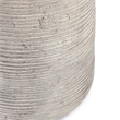 Afuera Living Concrete Stone Outdoor End Table in Rough Light Gray