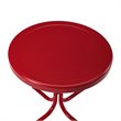 Afuera Living 3 Piece Metal Outdoor Rocking Chair Set in Bright Red