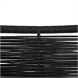 Afuera Living Metal Black Dining Chair Stackable Intricately Woven Rope Design 22