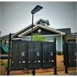 Afuera Living Solar Power AI-Smart Cree LED Area Parking Light in Black
