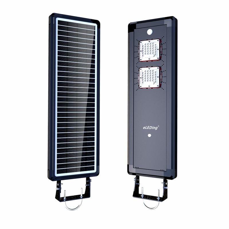 Afuera Living Solar Power AI-Smart Cree LED Area Parking Light in Black