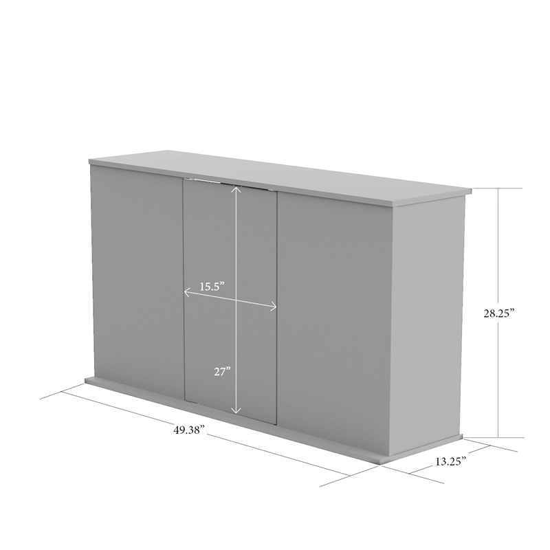 Afuera Living 55 Gallon Serene Cherry Upright Aquarium Stand