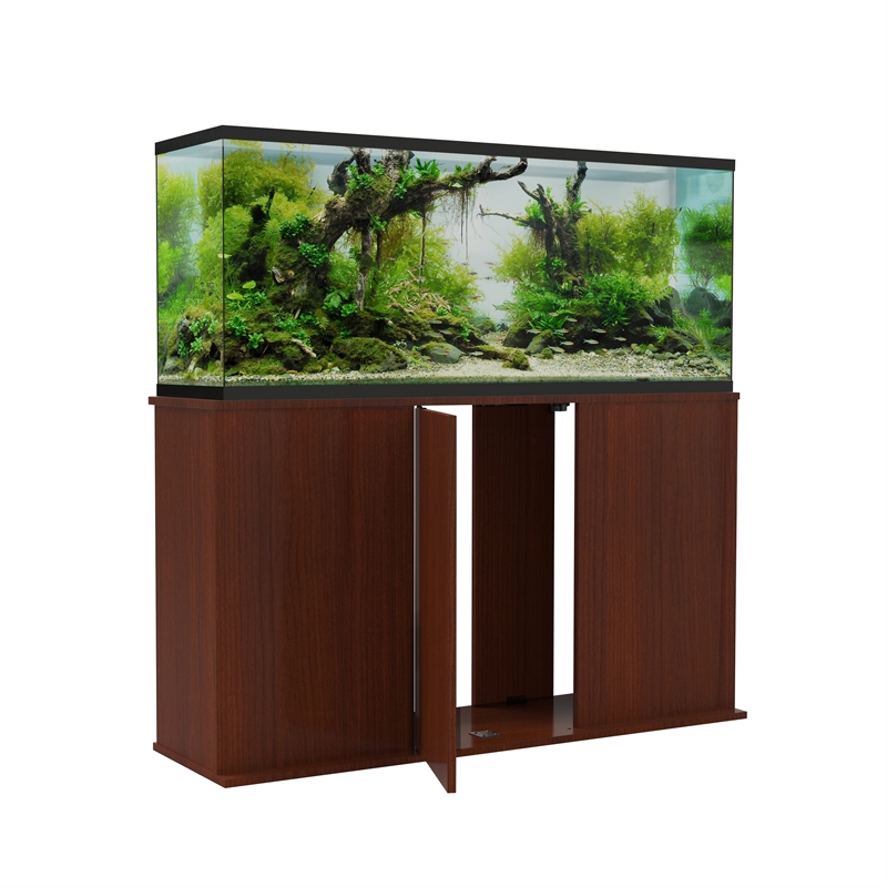 Afuera Living 55 Gallon Serene Cherry Upright Aquarium Stand