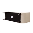 Afuera Living Tufted Flared Arm Entryway Bench Cream Polyester