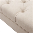 Afuera Living Tufted Flared Arm Entryway Bench Cream Polyester