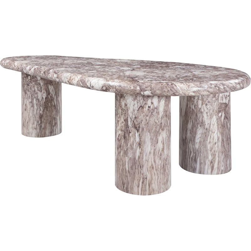 Afuera Living Contemporary Brown Indoor/Outdoor Concrete Coffee Table