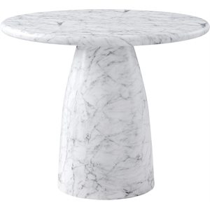 Afuera Living Contemporary White 36&quot Indoor/Outdoor Concrete Dining Table