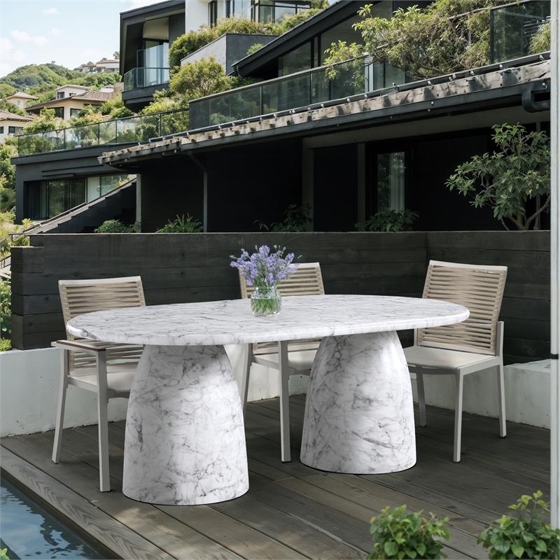 Afuera Living Contemporary White 78