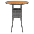 Afuera Living Poly Rattan Medium Durable Garden Dining Set in Gray