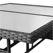Afuera Living Contemporary PE Rattan Garden Dining Set in Black