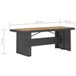 Afuera Living Contemporary Synthetic Poly Rattan Garden Dining Set in Black
